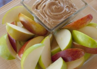 Apple Slices with Sunflower Butter Dips